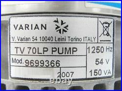 Turbo-V 70LP MacroTorr Varian 9699366 Turbomolecular Pump Turbo Tested Working