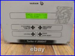 Varian Turbo-V 2000HT 9699562 Turbomolecular Vacuum Pump Controller