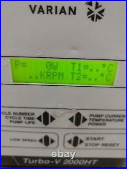 Varian Turbo-V 2000HT 9699562 Turbomolecular Vacuum Pump Controller