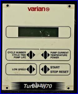 Varian Turbo-V 70 Turbomolecular Vacuum Pump Controller Control Module 9699505