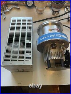Varian Turbo-v 250 Turbomolecular Pump And Controller /cable
